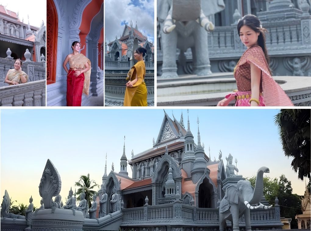 Sa Leng Pagoda on a journey exploring Khmer religious traditions in Tra Vinh